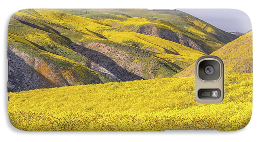 California Galaxy S7 Case featuring the photograph Colorful Hill and Golden Field by Marc Crumpler