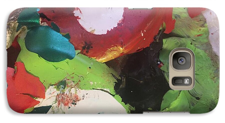 Abstract Galaxy S7 Case featuring the photograph Colourful Wasteland by Paula Brown