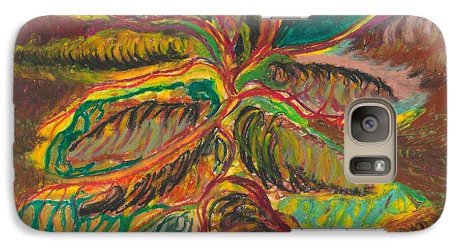 Abstract Art Galaxy S7 Case featuring the painting Connected in Life by Ania M Milo