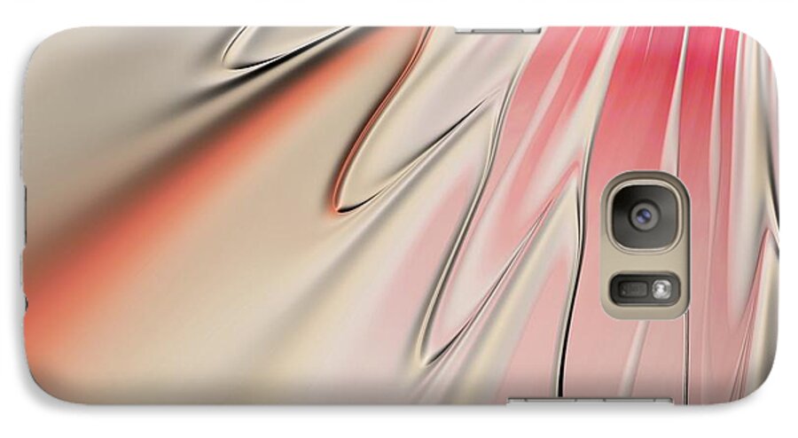 Fractal Art Galaxy S7 Case featuring the digital art Contemporary Flower by Bonnie Bruno