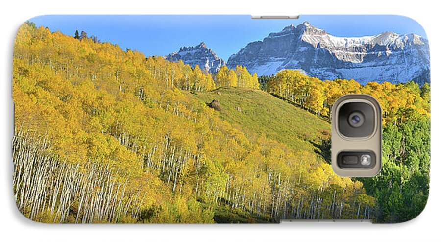 Colorado Galaxy S7 Case featuring the photograph County Road 7 Fall Colors by Ray Mathis