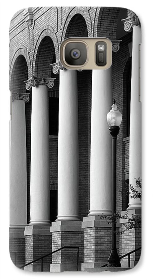 Courthouse Galaxy S7 Case featuring the photograph Courthouse Columns by Richard Rizzo