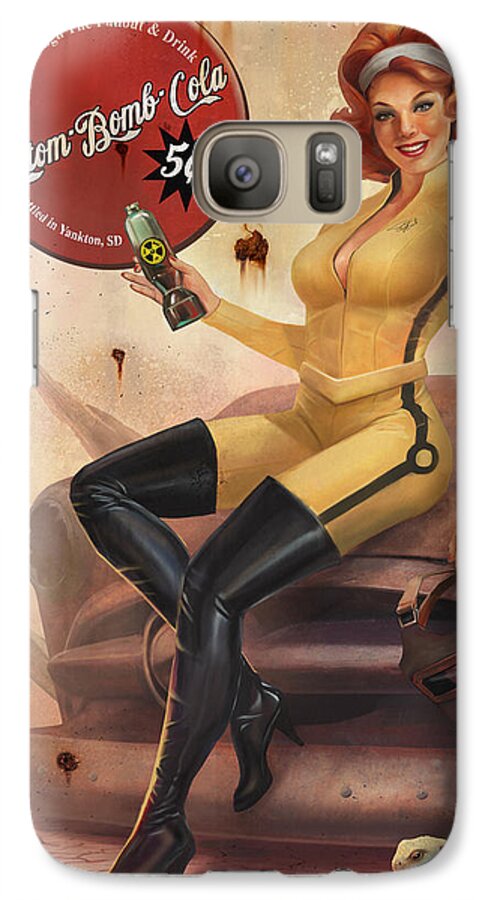Vintage Galaxy S7 Case featuring the digital art Crawl Out Through The Fallout by Steve Goad