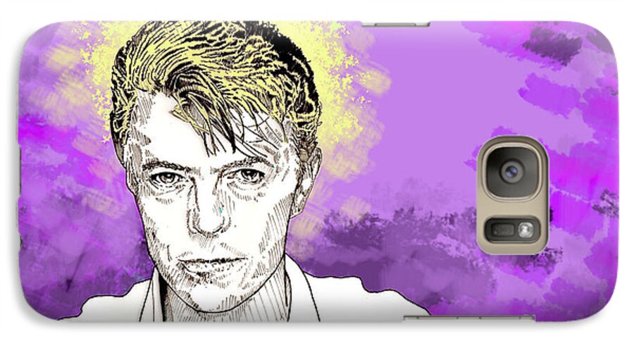 Liza Jane Galaxy S7 Case featuring the digital art David Bowie by Jason Tricktop Matthews
