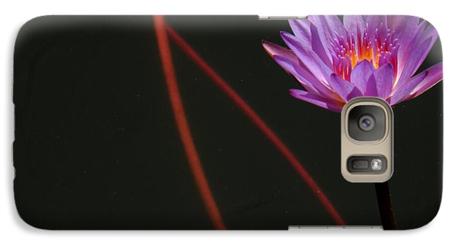 Water Lily Galaxy S7 Case featuring the photograph Deep Purple by Rosalie Scanlon