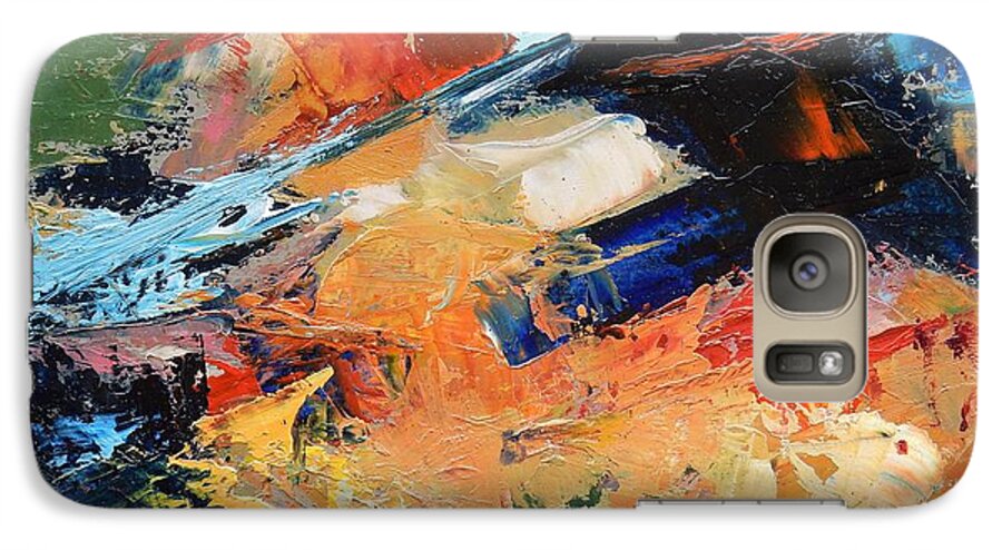 Abstract Galaxy S7 Case featuring the painting Demo Sketch by Gary Coleman