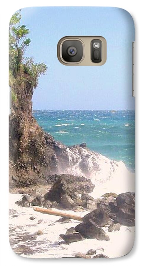 Dominica Galaxy S7 Case featuring the photograph Dominica North Atlantic Coast by Ian MacDonald
