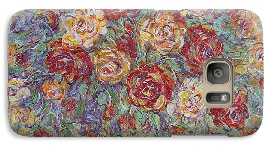 Flowers Galaxy S7 Case featuring the painting Double Delight. by Natalie Holland