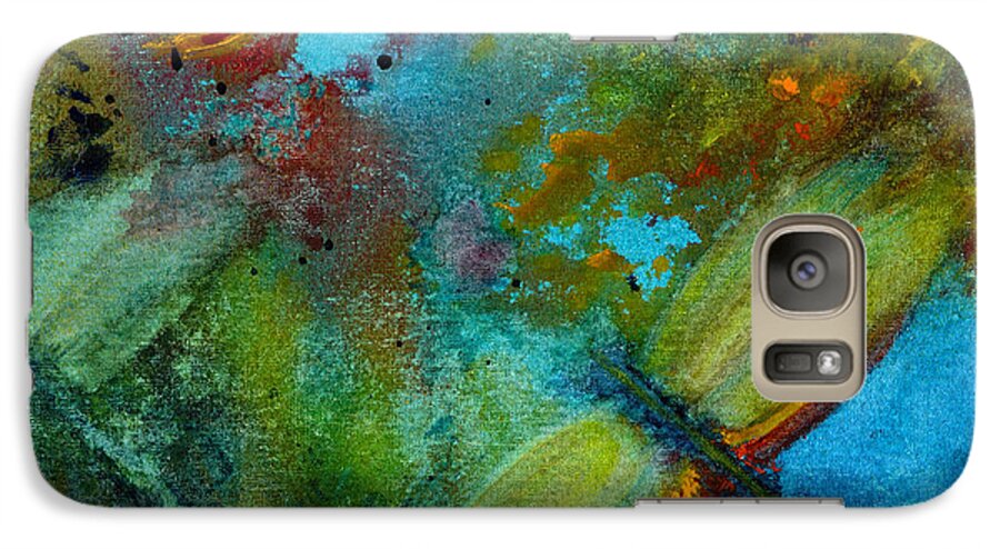 Dragonfly Galaxy S7 Case featuring the painting Dragonflies by Karen Fleschler