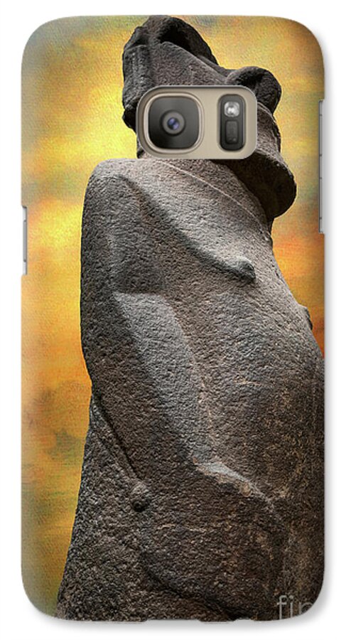 Easter Island Galaxy S7 Case featuring the photograph Easter Island Moai by Adrian Evans