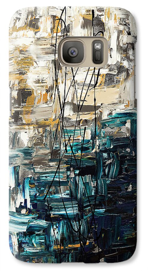 Abstract Art Galaxy S7 Case featuring the painting Envisioning by Carmen Guedez