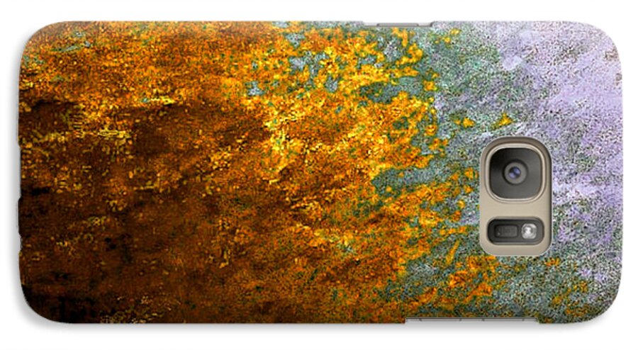 Abstract Galaxy S7 Case featuring the digital art Fall Foliage by John Krakora