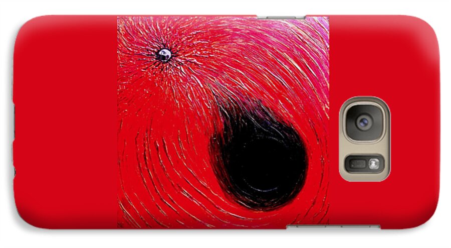 Abstract Galaxy S7 Case featuring the painting Falling In to Passion by Ian MacDonald