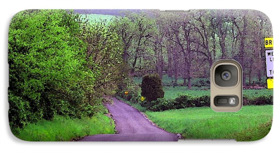 Rural Galaxy S7 Case featuring the photograph Farm Road by Susan Carella