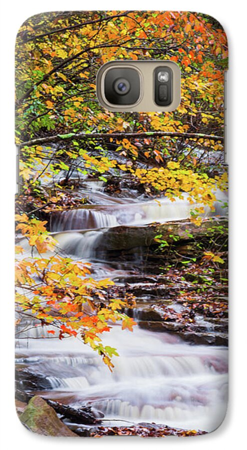 Waterfall Galaxy S7 Case featuring the photograph Farmed with Golden Colors by Parker Cunningham