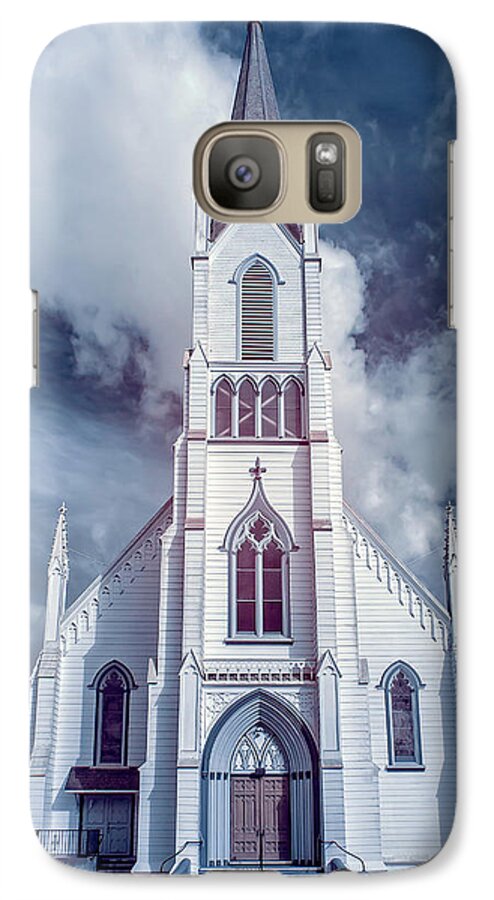 Ferndale Galaxy S7 Case featuring the photograph Ferndale Church in Infrared by Greg Nyquist