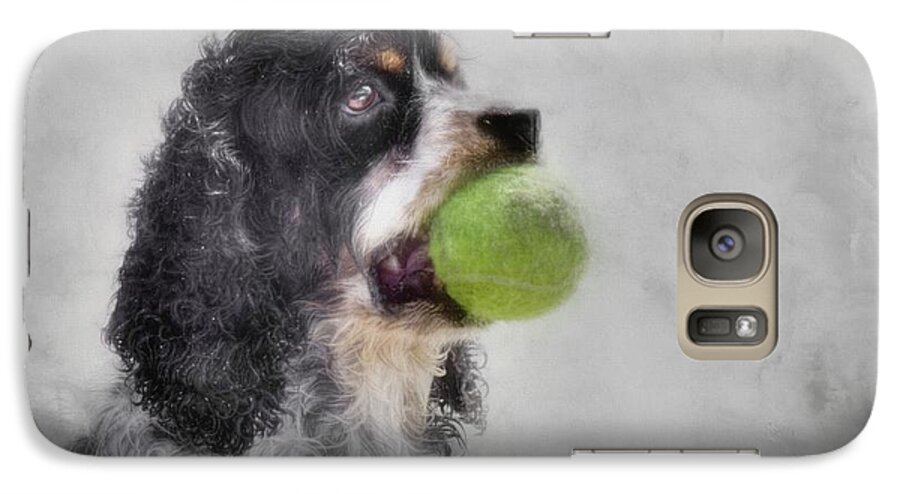 Cocker Spaniel Galaxy S7 Case featuring the photograph Fetching Cocker Spaniel by Benanne Stiens