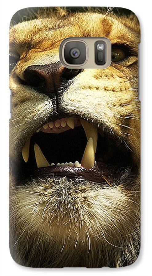Lion. Leo Galaxy S7 Case featuring the photograph Fierce by Wade Aiken