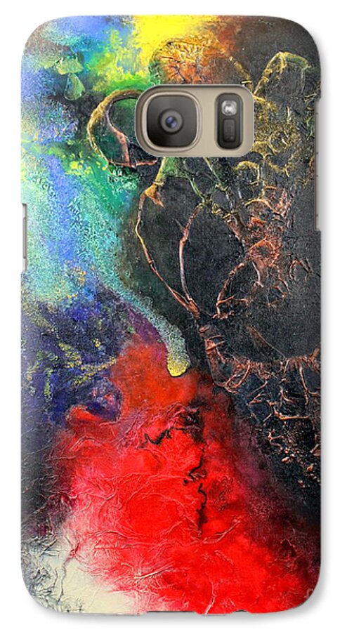 Valentine Galaxy S7 Case featuring the painting Fire of Passion by Farzali Babekhan