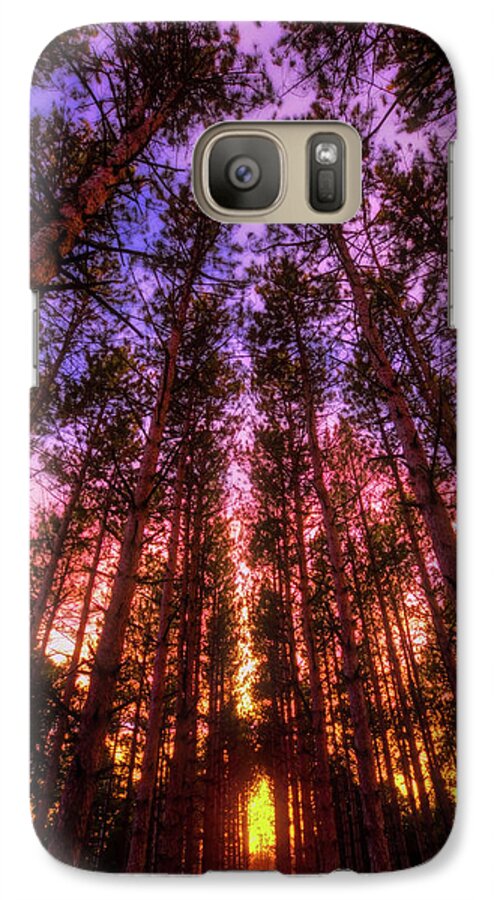 Wisconsin Landscape Galaxy S7 Case featuring the photograph Fire Sky - Sunset at Retzer Nature Center - Waukesha Wisconsin by Jennifer Rondinelli Reilly - Fine Art Photography