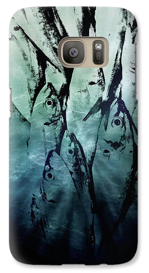 Art Galaxy S7 Case featuring the photograph Fish pattern by Tom Gowanlock