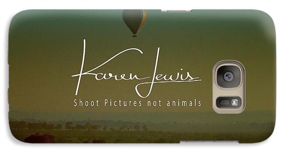 Masai Mara Galaxy S7 Case featuring the photograph Flying High on the Masai Mara by Karen Lewis