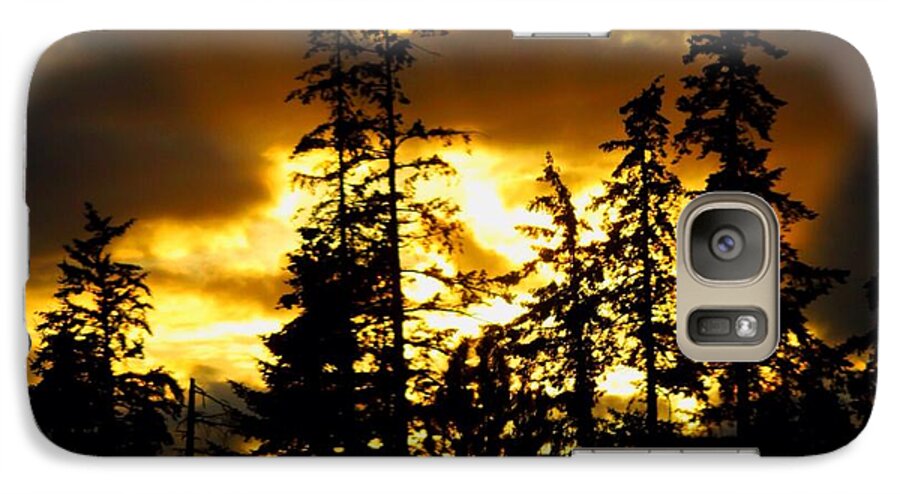 Sunset Galaxy S7 Case featuring the photograph Forest Sunset by Nick Gustafson