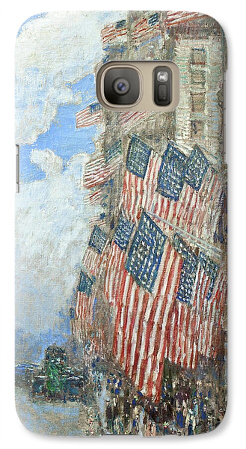 Hassam Galaxy S7 Case featuring the painting Fourth of July, 1916 by Eric Glaser