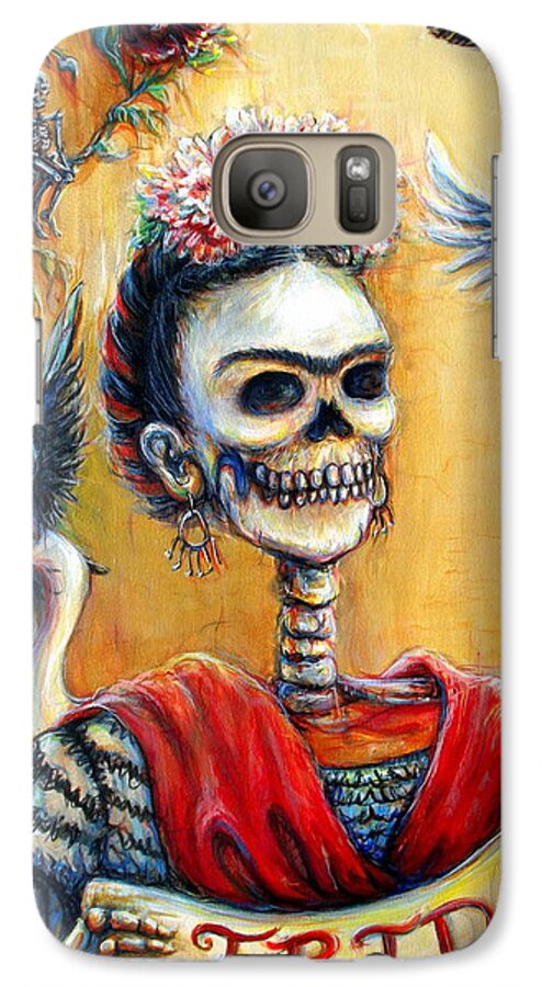 Frida Galaxy S7 Case featuring the painting Frida by Heather Calderon