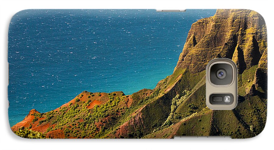 Pacific Ocean Galaxy S7 Case featuring the photograph From the Hills of Kauai by Debbie Karnes