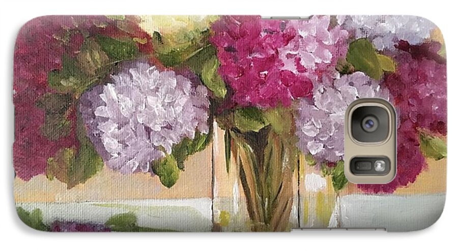 Glass Vase Galaxy S7 Case featuring the painting Glass Vase by Sharon Schultz