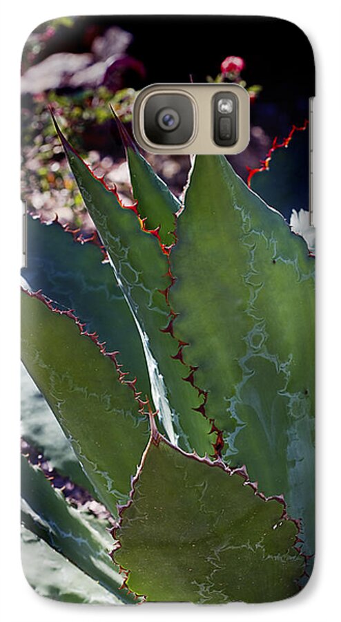 Plant Galaxy S7 Case featuring the photograph Glowing Agave by Phyllis Denton