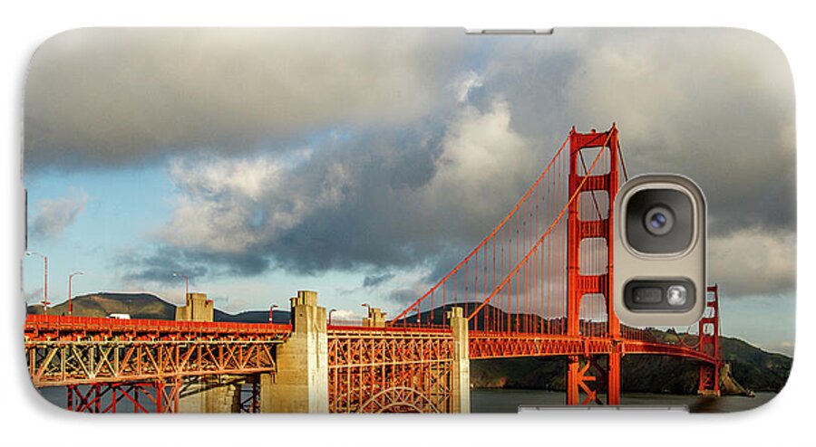 Golden Gate Bridge Galaxy S7 Case featuring the photograph Golden Gate From Above Ft. Point by Bill Gallagher