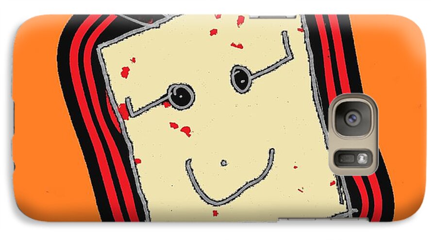 Children Art Galaxy S7 Case featuring the mixed media Grandpa 3 by Andrew Drozdowicz