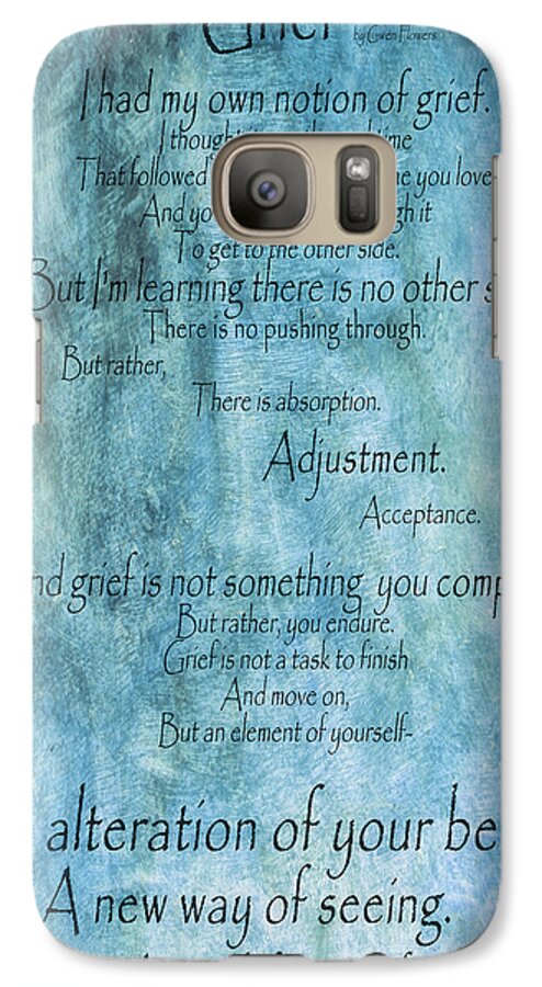 Grief Galaxy S7 Case featuring the mixed media Grief 2 by Angelina Tamez