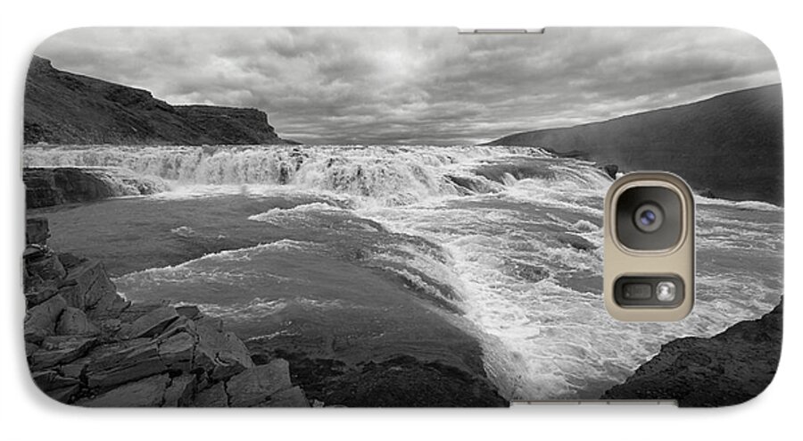 Iceland Galaxy S7 Case featuring the photograph Gullfoss Waterfall No. 1 by Joe Bonita