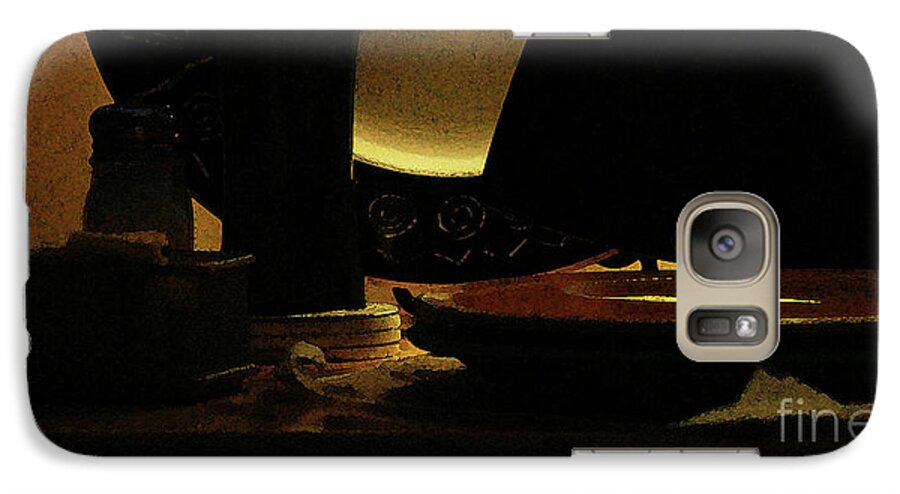 Dinnerware Galaxy S7 Case featuring the photograph Held In Quiet Reserve by Linda Shafer