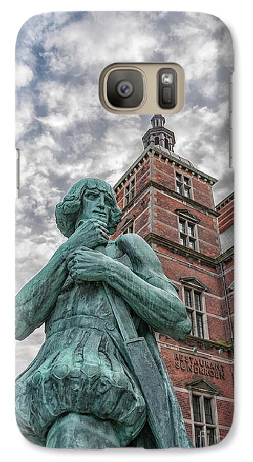 Europe Galaxy S7 Case featuring the photograph Helsingor Train Station Statue by Antony McAulay
