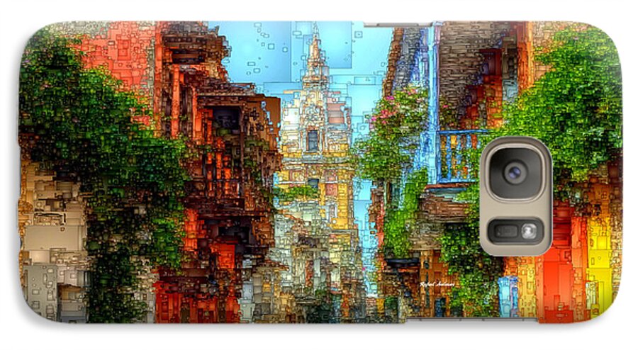 Rafael Salazar Galaxy S7 Case featuring the digital art Heroic City, Cartagena de Indias Colombia by Rafael Salazar