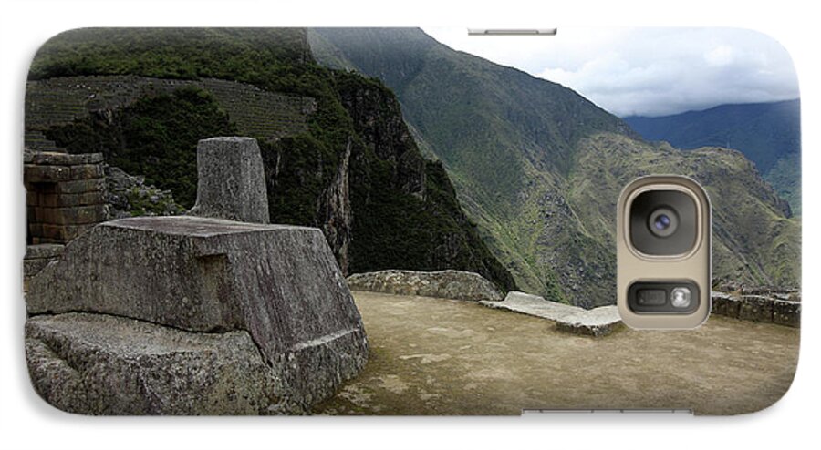 Machu Picchu Galaxy S7 Case featuring the photograph Hitching Post Of The Sun by Aidan Moran