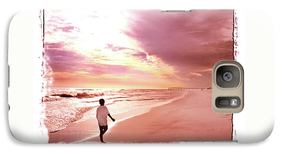 Sunset Galaxy S7 Case featuring the photograph Hope's Horizon by Marie Hicks