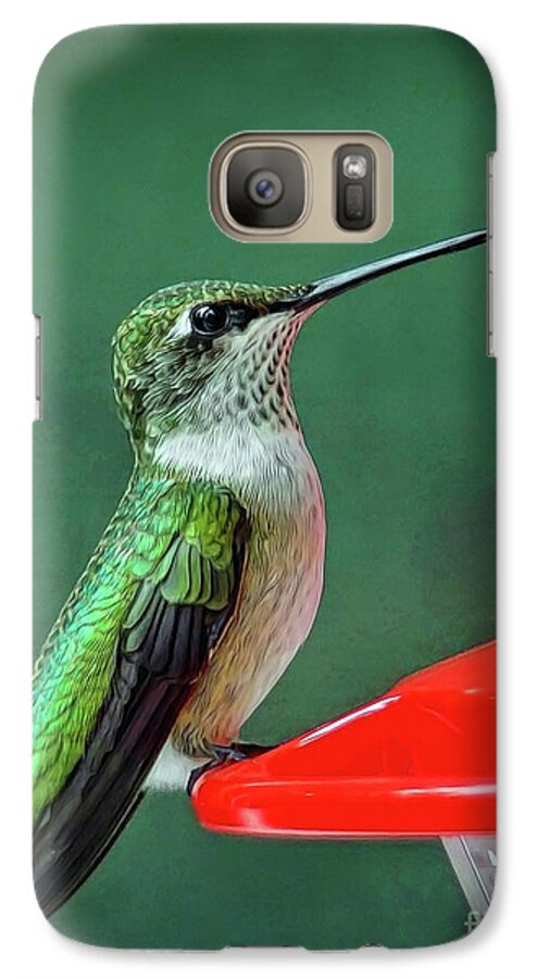 Hummingbird Galaxy S7 Case featuring the photograph Hummingbird Portrait by Sue Melvin