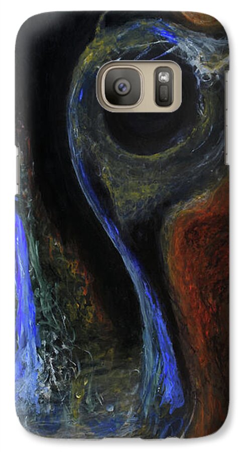 Ennis Galaxy S7 Case featuring the painting Hydrogen Fiend by Christophe Ennis