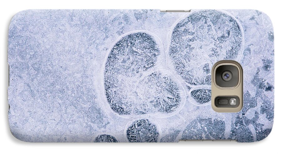 Ice Galaxy S7 Case featuring the photograph Ice pattern three by Davorin Mance