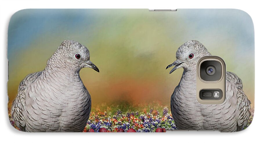 Inca Doves Galaxy S7 Case featuring the photograph Inca Doves by Bonnie Barry
