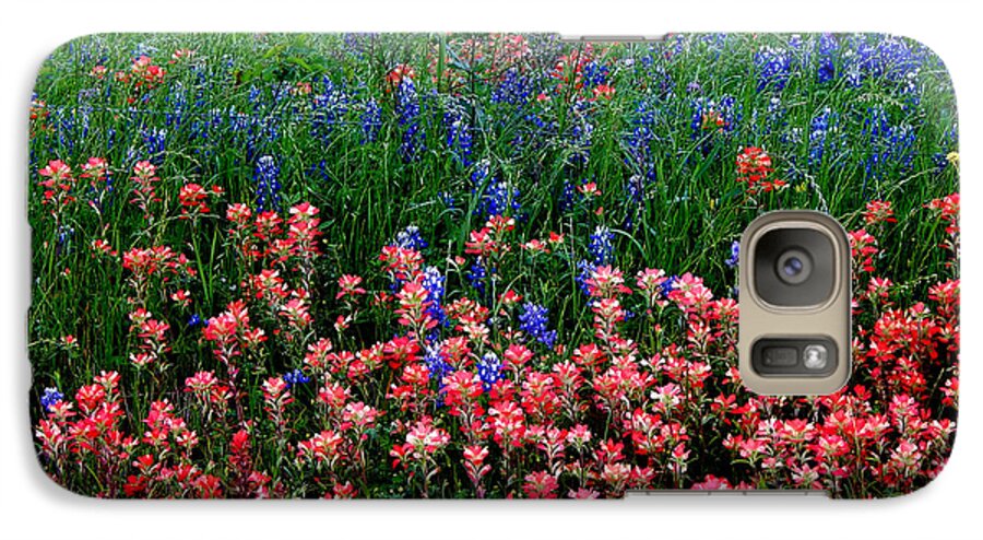 Texas Galaxy S7 Case featuring the photograph Indian Paintbrush #0486 by Barbara Tristan