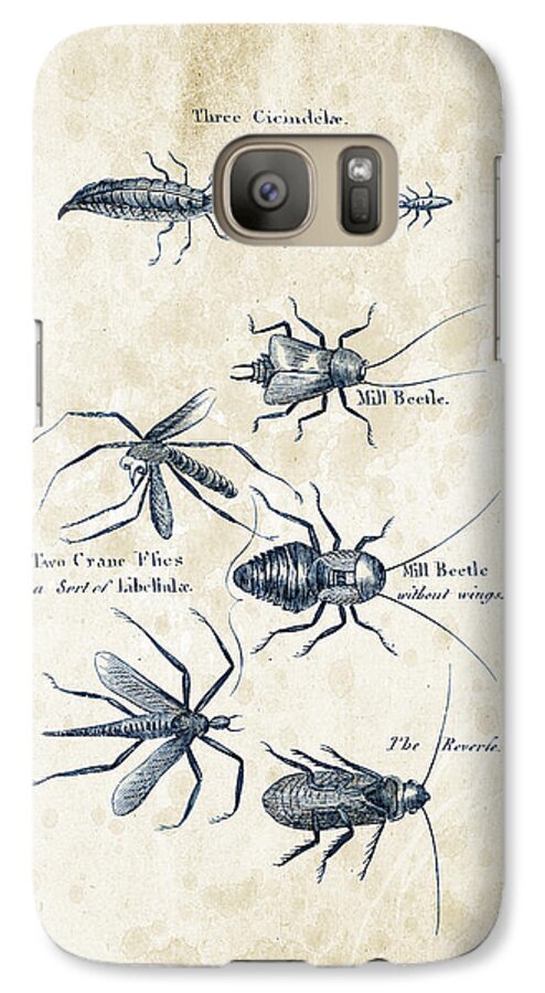 Beetle Galaxy S7 Case featuring the digital art Insects - 1792 - 10 by Aged Pixel