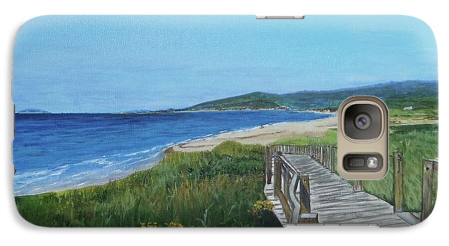 Inverness Beach Galaxy S7 Case featuring the painting Inverness Beach by Betty-Anne McDonald