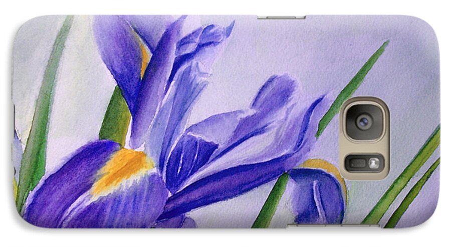 Iris Galaxy S7 Case featuring the painting Iris by Allison Ashton