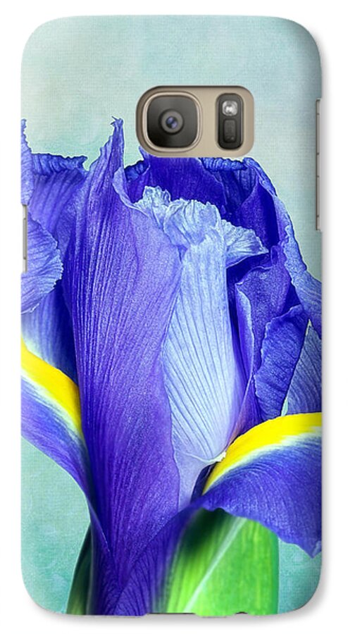 Iris Galaxy S7 Case featuring the photograph Iris Flower of Faith and Hope by Tom Mc Nemar